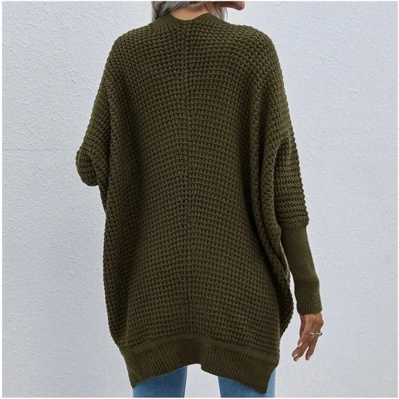 Cozy Dolman Sleeve Open Front cardigan - Picture 7 of 8